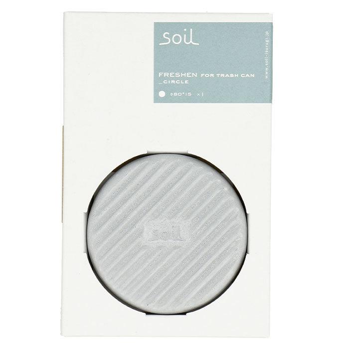 ☆ CIRCLE 珪藻土 soil 通販 生ゴミ ゴミ箱 消臭  炭 リサイクルアッシュ 約W8×D8×H1.5cm ソイル SOIL soil Soil FRESHEN for trashcan | ブランド登録なし | 04
