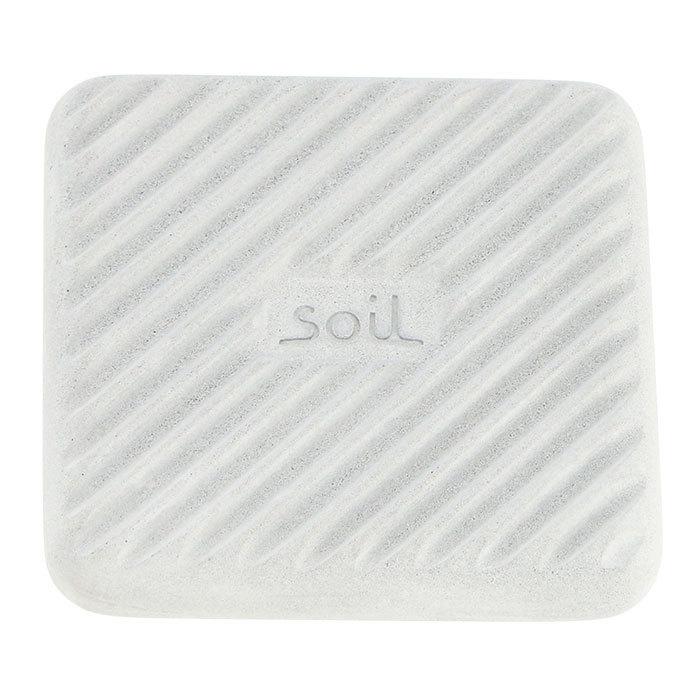 ☆ SQUARE 珪藻土 soil 通販 生ゴミ ゴミ箱 消臭  炭 リサイクルアッシュ 約W8×D8×H1.5cm ソイル SOIL soil Soil FRESHEN for trashcan | ブランド登録なし | 07