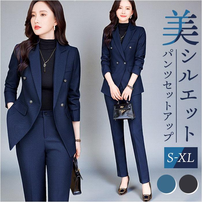☆ ブラック XL ビジネススーツ セットアップスーツ レディース