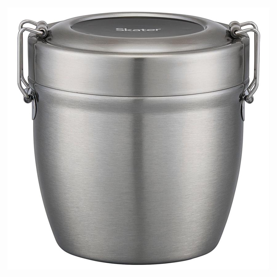 ☆ ベーシック 弁当箱 保温 保冷 丼 通販 スケーター 570ml ランチジャー 2段 二段 ランチボックス お弁当箱 おしゃれ シンプル 無地 SKAT | ブランド登録なし