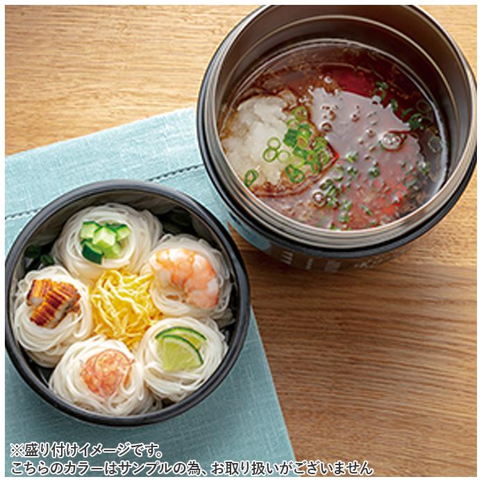 ☆ ベーシック 弁当箱 保温 保冷 丼 通販 スケーター 570ml ランチジャー 2段 二段 ランチボックス お弁当箱 おしゃれ シンプル 無地 SKAT | ブランド登録なし | 05