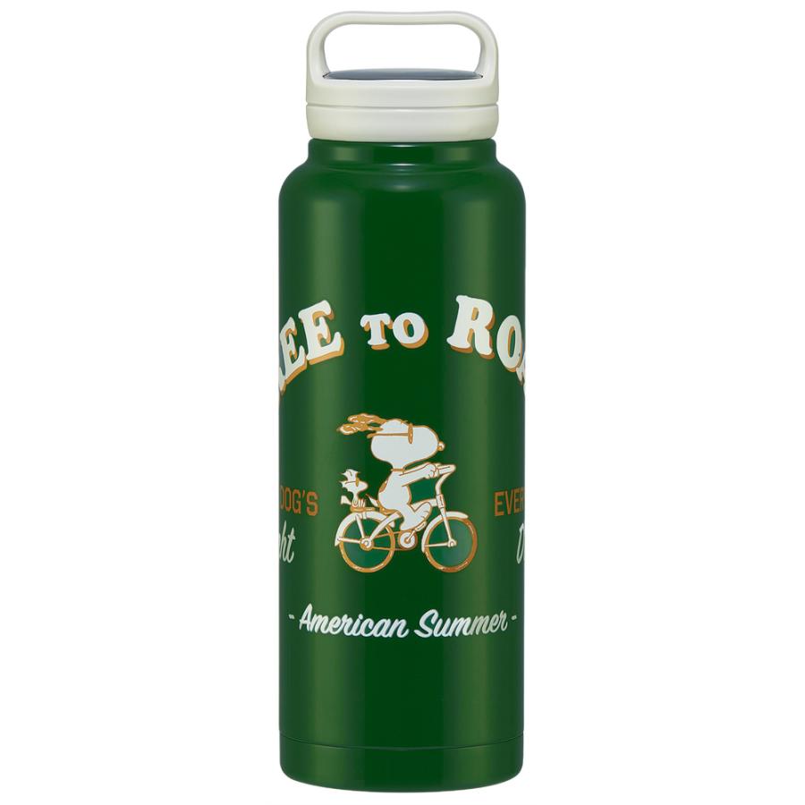 ☆ SNOOPY ☆ スクリューハンドルマグボトル 1200ml STSC12 スケーター 水筒 1.2リットル ステンレスボトル マグボトル 保温 保冷 大容量 | ブランド登録なし