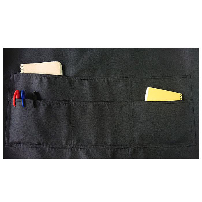 ☆ ネイビー エプロン h型 通販 H型 レギュラー丈 ノーアイロン ポケット たくさん 多い ６つ かぶり T1-3 無地 薄手 洗濯 楽々 らくちん | ブランド登録なし | 07