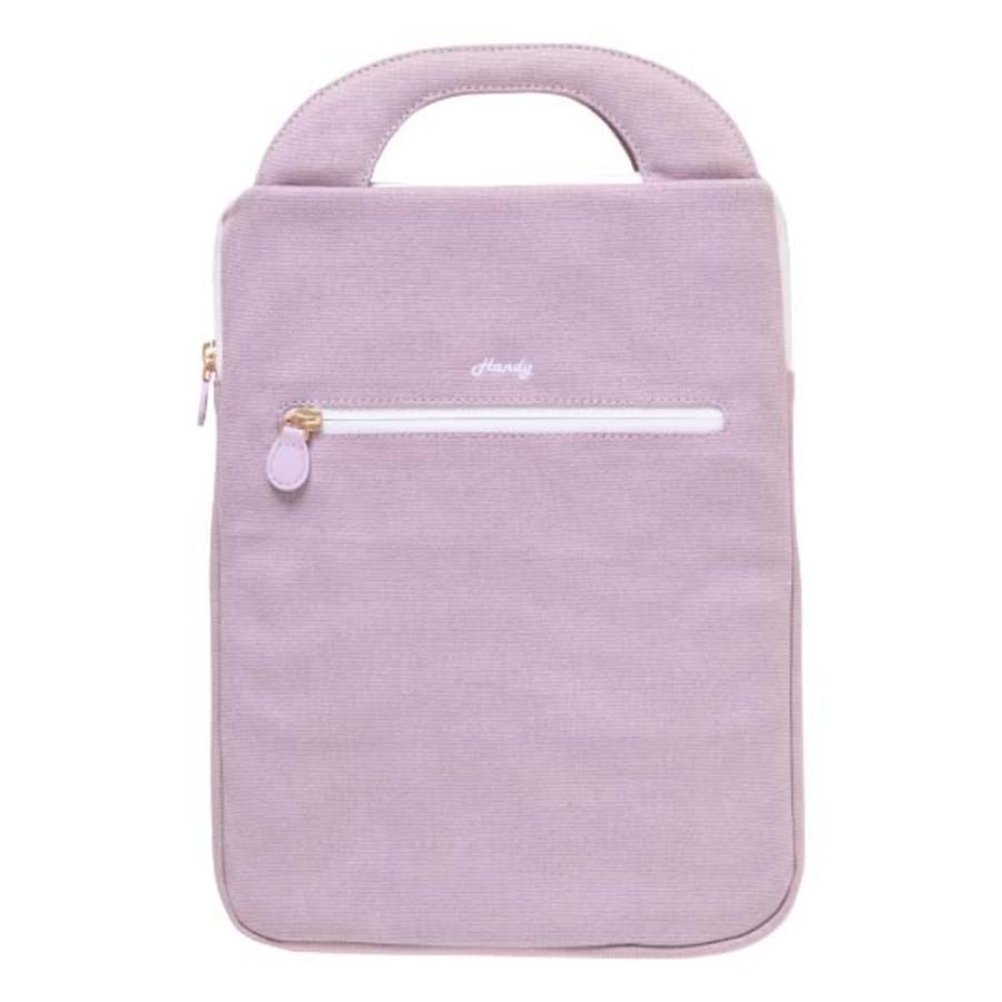 ☆ パープル ☆ タブレットポーチ Handy かわいい タブレットケース 小学生 パソコンケース PCバッグ PCタブレットケース タブレットポーチ | 