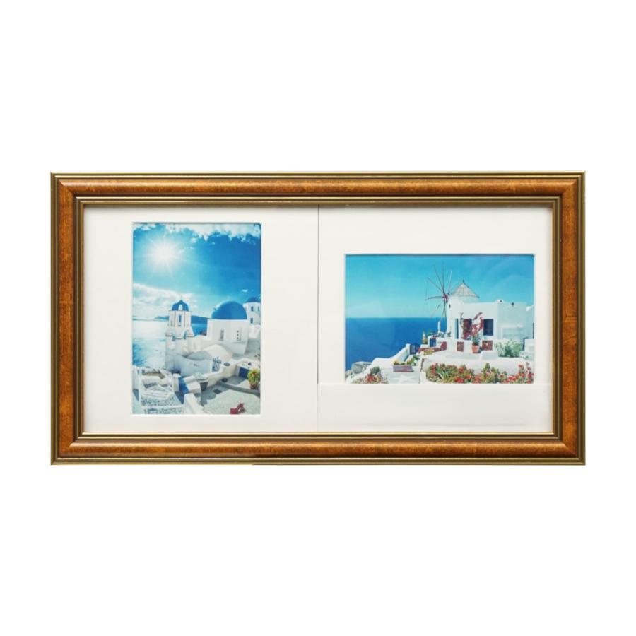 ☆ キャメル ☆ タテ・ヨコ自在フレーム フォトフレーム L判 2枚 万丈 タテ・ヨコ自在フレーム フォト フレーム フォトスタンド 写真立て | 