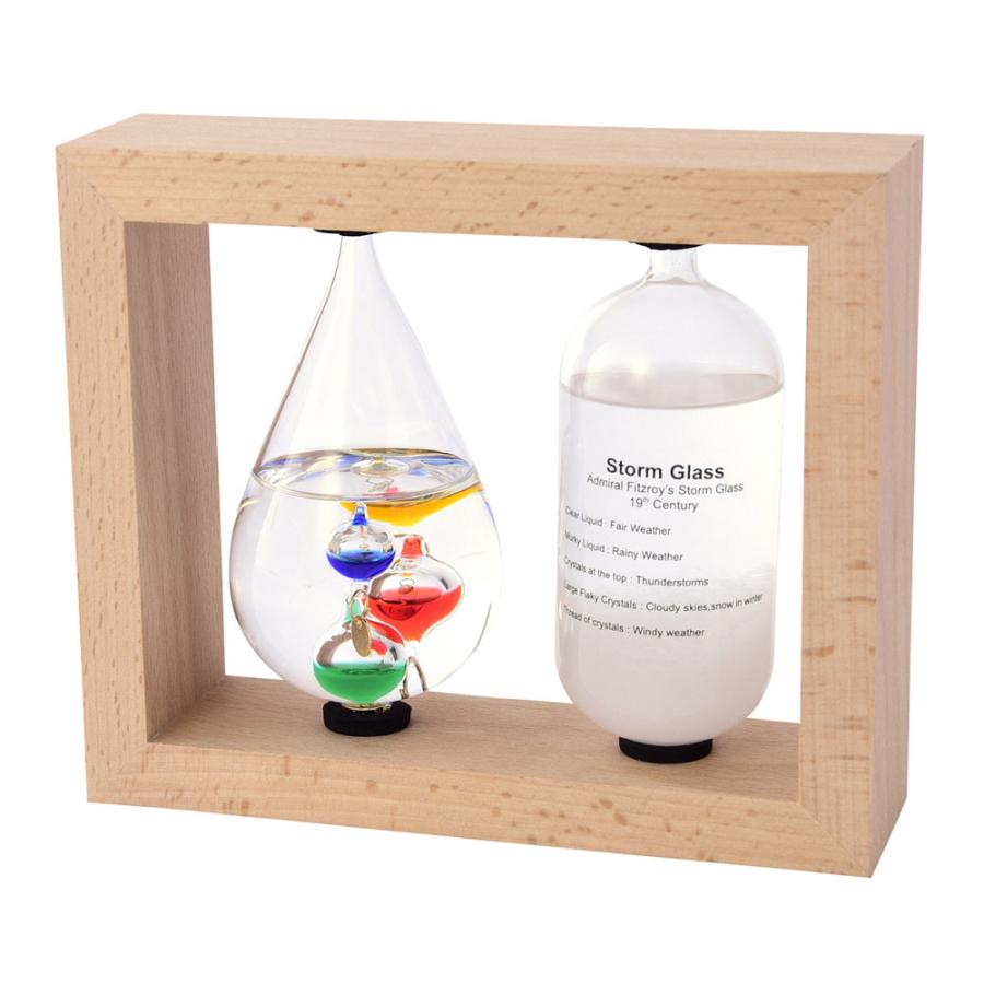 ☆ しずく 温度計＆ストームグラス 通販 気象計 天気予報 温度計 天気管 ガリレオ温度計 ガリレオ ガリレオサーモメーター 北欧 サイエン | ブランド登録なし