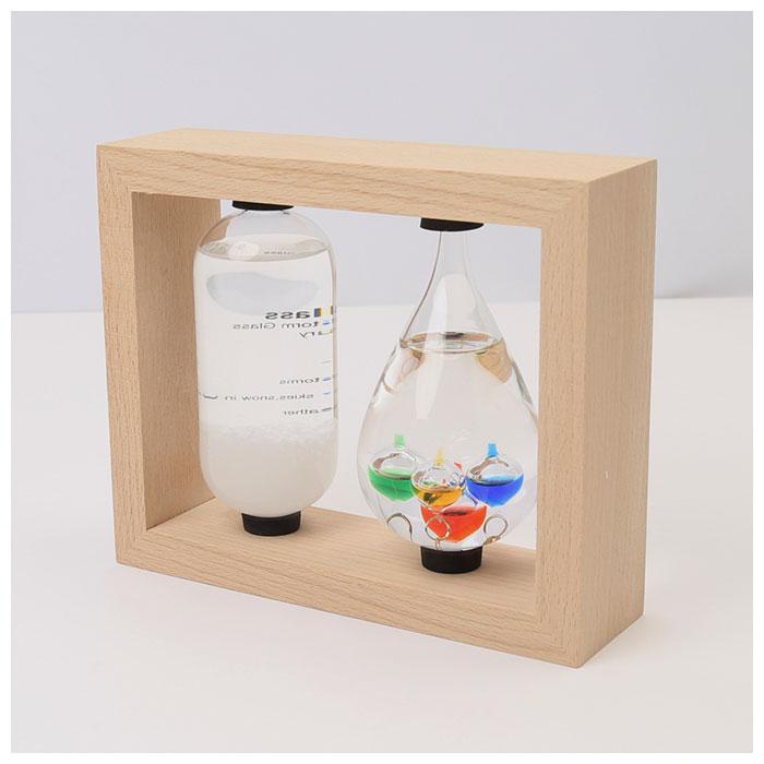 ☆ しずく 温度計＆ストームグラス 通販 気象計 天気予報 温度計 天気管 ガリレオ温度計 ガリレオ ガリレオサーモメーター 北欧 サイエン | ブランド登録なし | 07