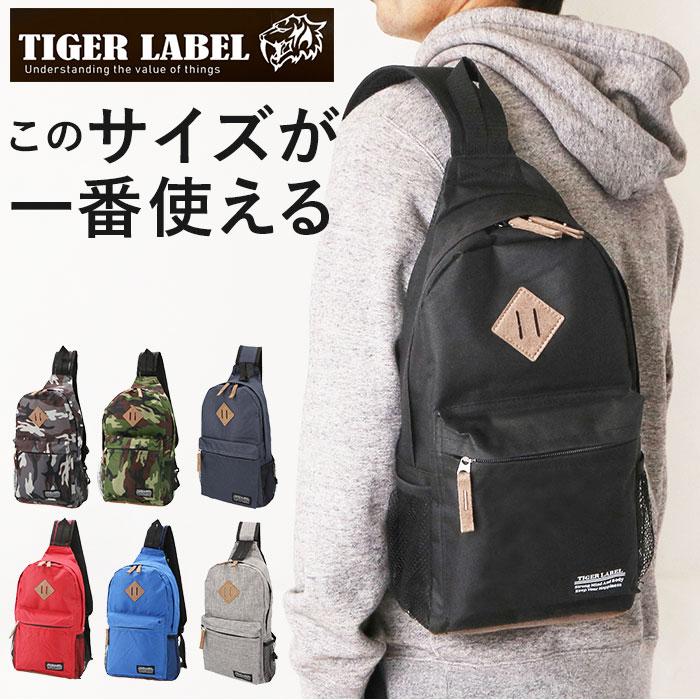 ☆ ネイビー TIGER LABEL タイガーラベル TL-14 ボディバッグ メンズ