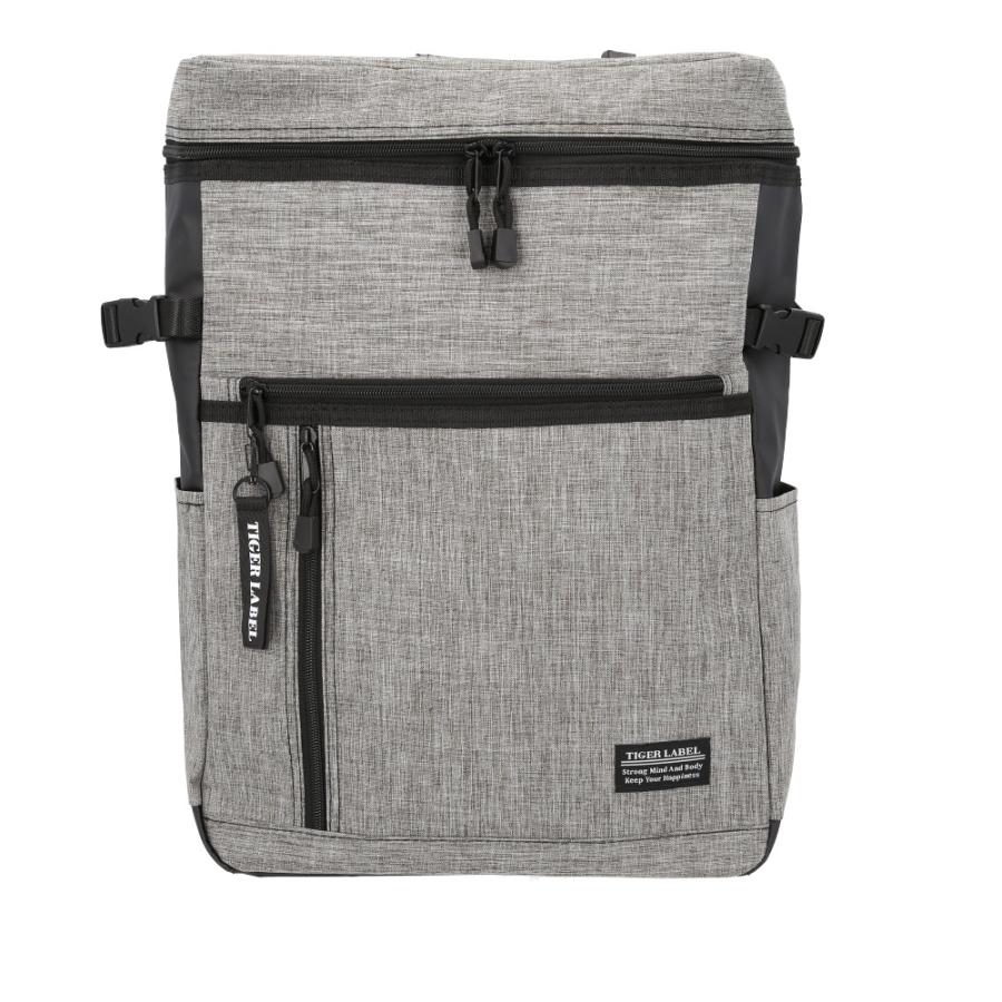 ☆ シャンブレー ☆ TIGER LABEL スクエア型バックパック スクエア型 バックパック スクールリュック リュックサック リュック デイパック | 