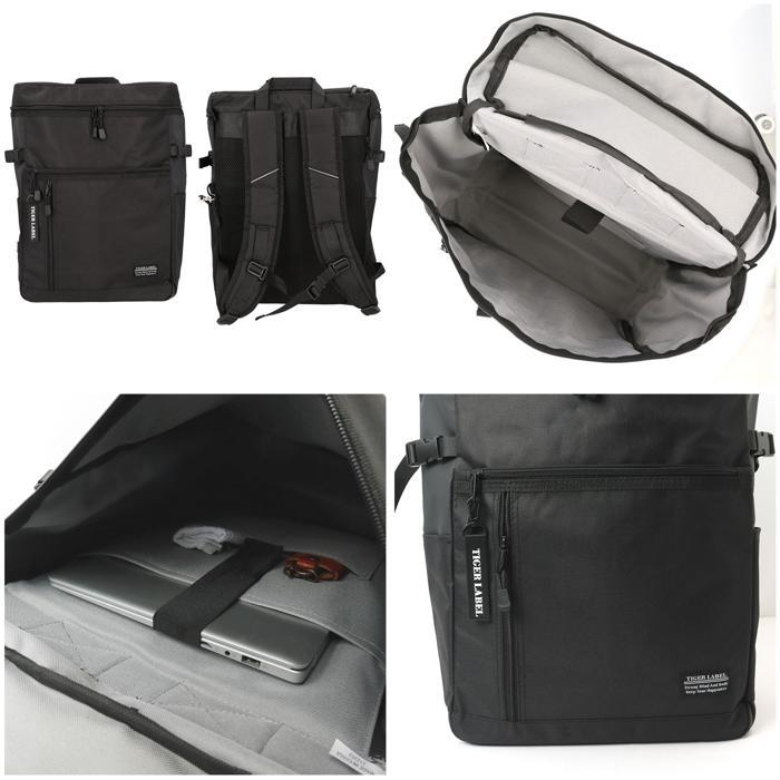 ☆ シャンブレー ☆ TIGER LABEL スクエア型バックパック スクエア型 バックパック スクールリュック リュックサック リュック デイパック |  | 08