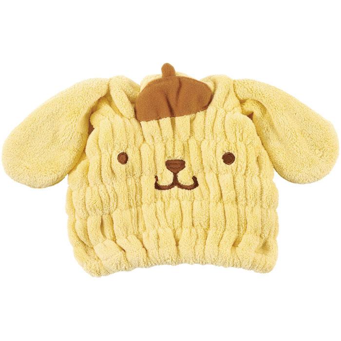 ☆ ポムポムプリン 吸収速乾 マイクロファイバー タオルキャップ