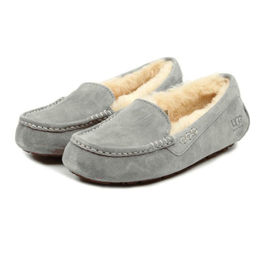 ☆ US8(25.0cm) LGRY.ライトグレー ugg アグ モカシン レディース