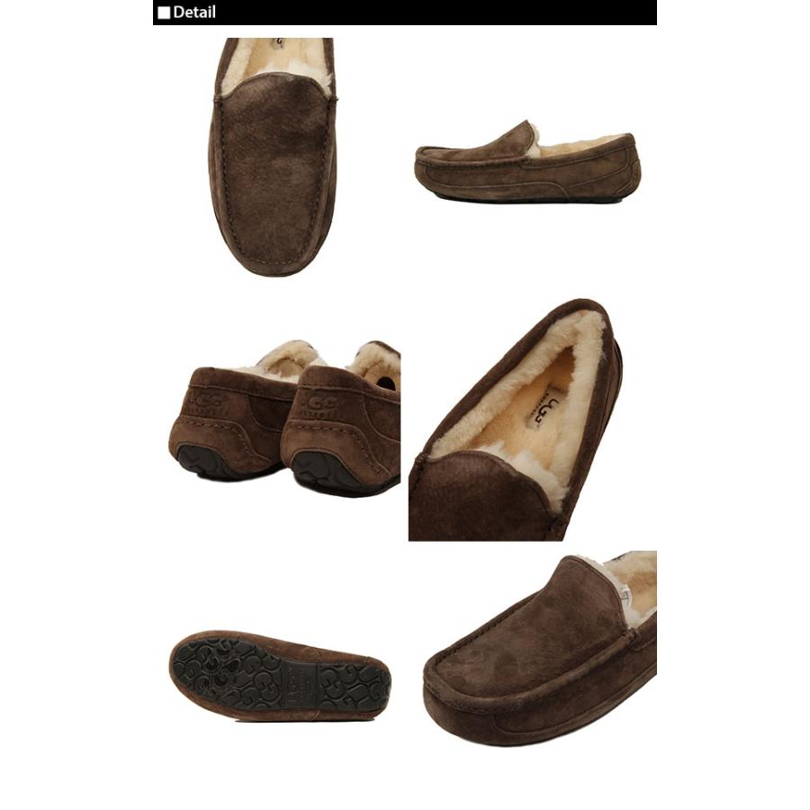 ☆ US7(約25.0cm) BLK.ブラック ugg アグ モカシン メンズ アスコット 
