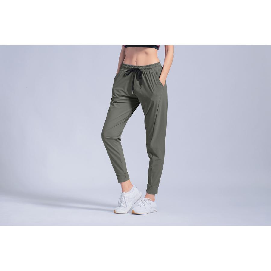 ☆ グレー ☆ Mサイズ スポーツパンツ レディース 通販 速乾 速乾タイプ ランニングウェア ロングパンツ ヨガウエア スポーツウェア ウエ | ブランド登録なし