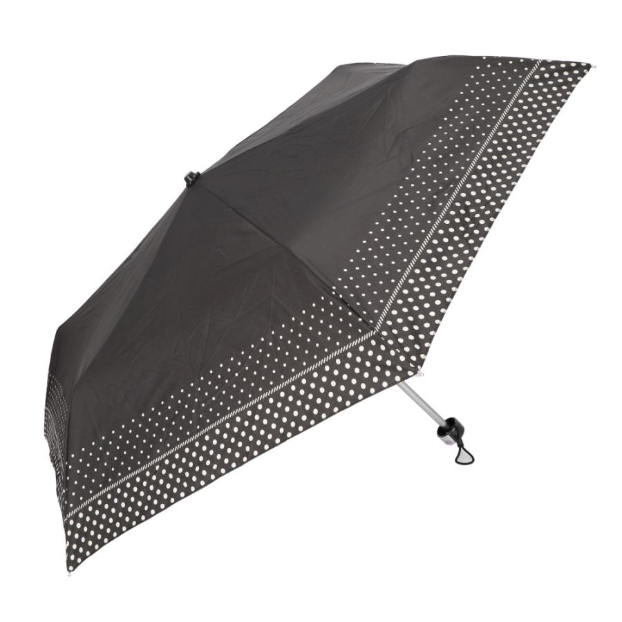 ☆ Wドットプリントブラック 晴雨兼用 折りたたみ傘 50cm ☆ Wドットプリントブラック 晴雨兼用 折りたたみ傘 50cm