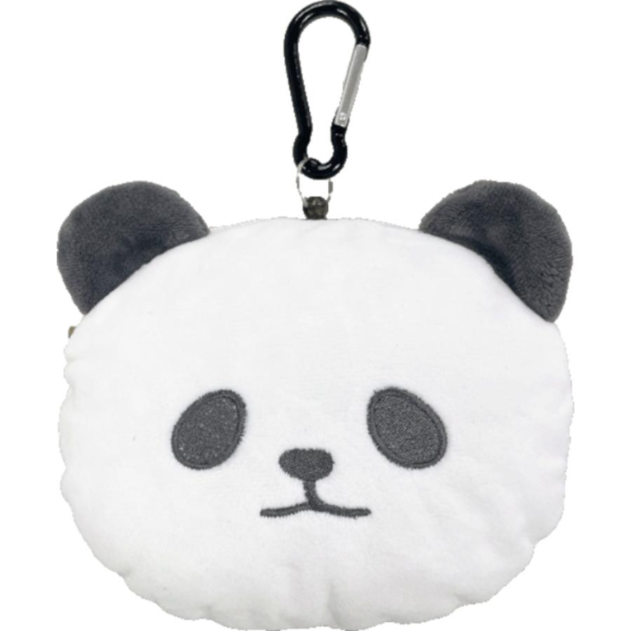 ☆ パンダ もちもちリール付きパスケース パスケース リール付き