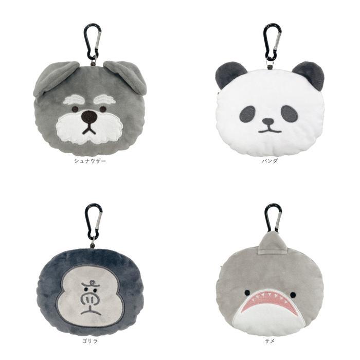 ☆ パンダ もちもちリール付きパスケース パスケース リール付き