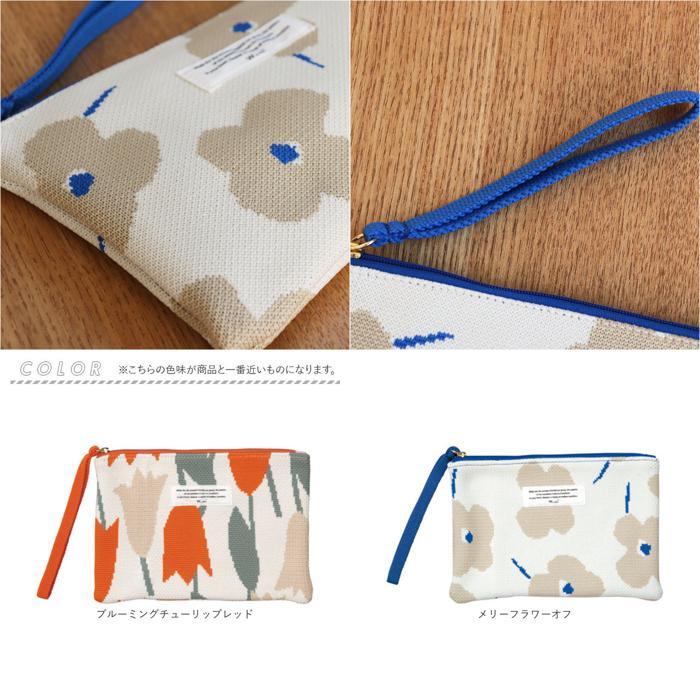 ☆ 花と鳥ブルー ☆ ワールドパーティー Wpc. ニットフラットポーチ wpc ワールドパーティ ニット フラット ポーチ フラットポーチ |  | 08