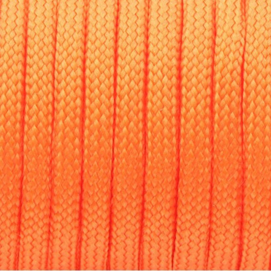 ☆ オレンジ パラコード 8m 7芯 4mm パラシュートコード 洗濯紐 洗濯