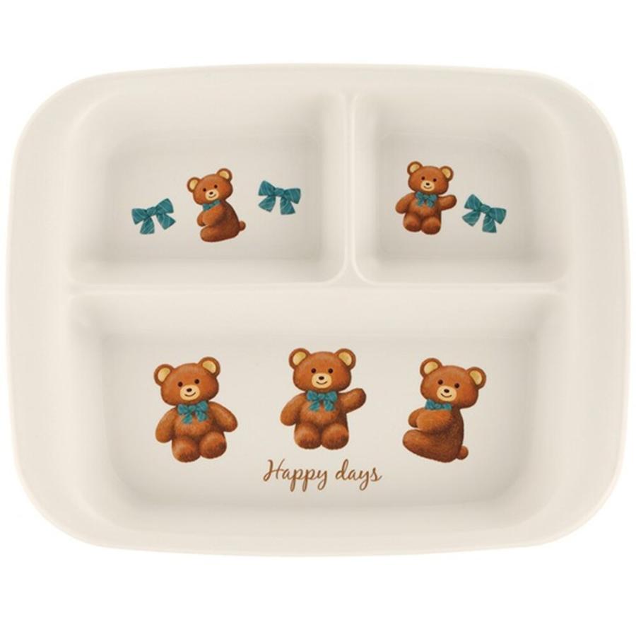 ☆ ぬいぐるみ/くま ベビー用 ランチプレート ベビー食器 赤ちゃん食器