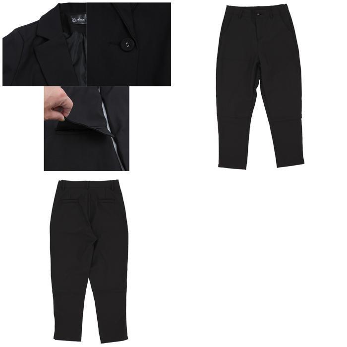 ☆ ブラック Sサイズ スーツ レディース パンツ 通販 セットアップ