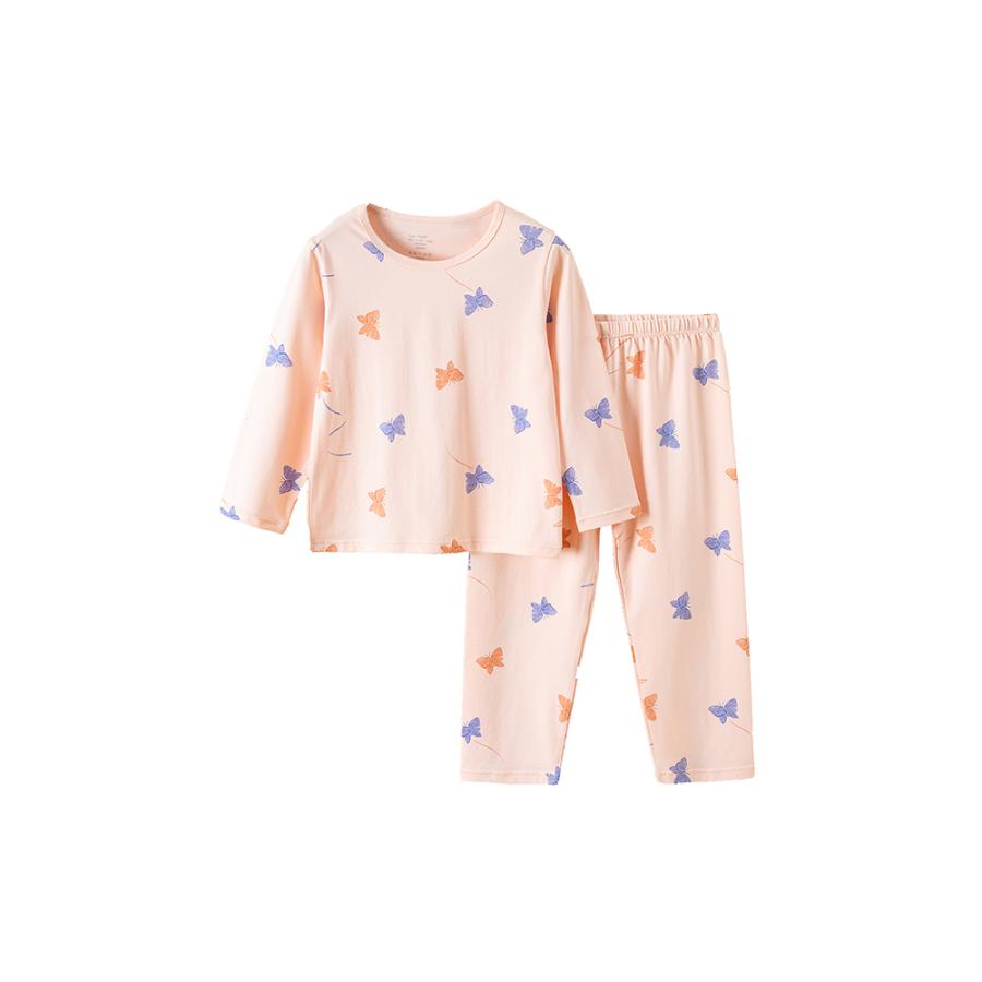 ☆H （チョウチョウ） ☆100cm☆キッズパジャマ ykh923 子供 パジャマ 上下セット 長袖 上下 セット ルームウェア 部屋着 長袖パジャマ