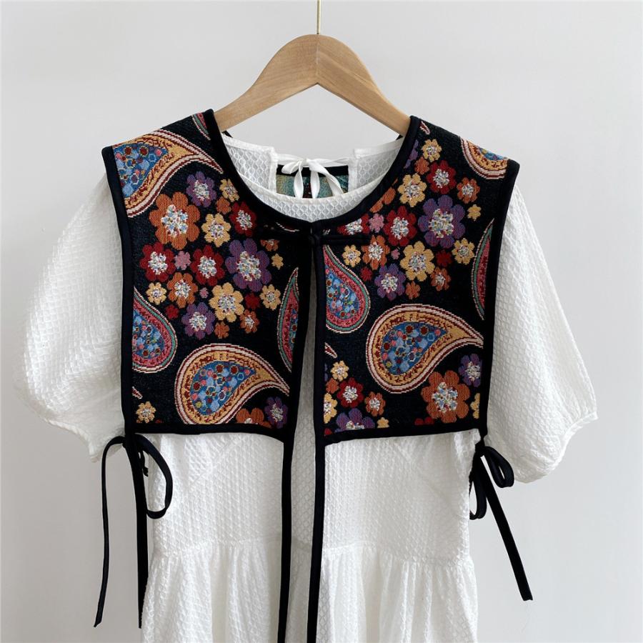 ☆ D-ペイズリーブラック 刺繍ベスト 総柄 ビスチェ ykpj1033 ☆ D-ペイズリーブラック 刺繍ベスト 総柄 ビスチェ ykpj1033