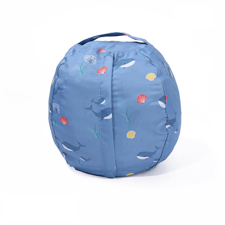 ☆ブルー☆M☆おもちゃ収納袋 yktoybag764 おもちゃ収納袋 玩具収納 ぬいぐるみ 収納 キッズ 片づけ 収納袋 大容量 収納