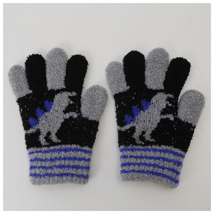 ☆ ブロックチェックブルー ☆ キッズ手袋 男の子 手袋 キッズ 男の子 子供 こども おしゃれ かわいい 五本指 防寒 男児 ジュニア 低学年 | ブランド登録なし | 05