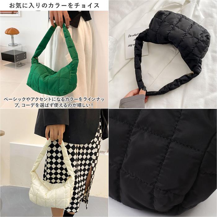 ブラック キルティングショルダーバッグ ☆ ブラック キルティング ショルダーバッグ 軽量 おしゃれ ysba5737