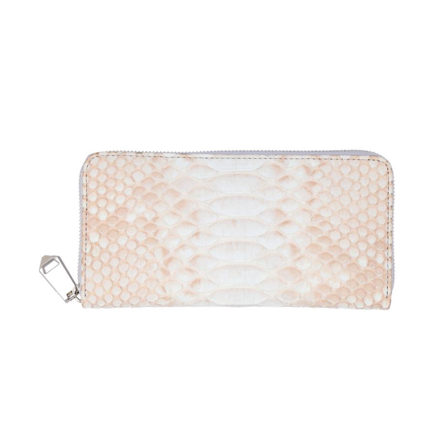 ☆ ホワイト ZOO ZLW-115 ブリーチパイソン 財布 メンズ 長財布 ズー