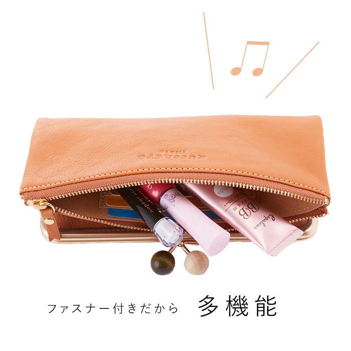 ☆ オレンジ 財布 長財布 二つ折り 通販 レディース 新品 がま口 本革