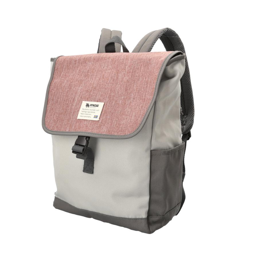 ☆ グレーxダスティピンク moz モズ ZZEI-12 フラップバックパック