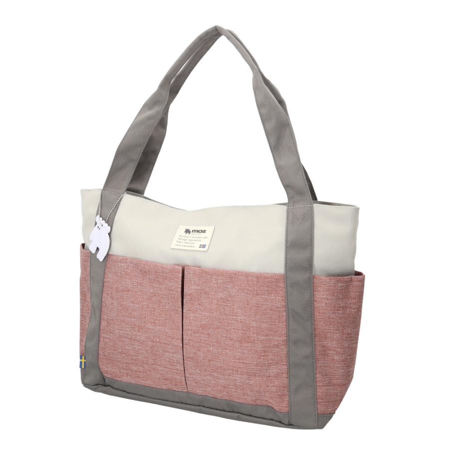 レディースバッグ ☆ グレーxダスティピンク moz モズ ZZEI-26 トートバッグ トート 持ち