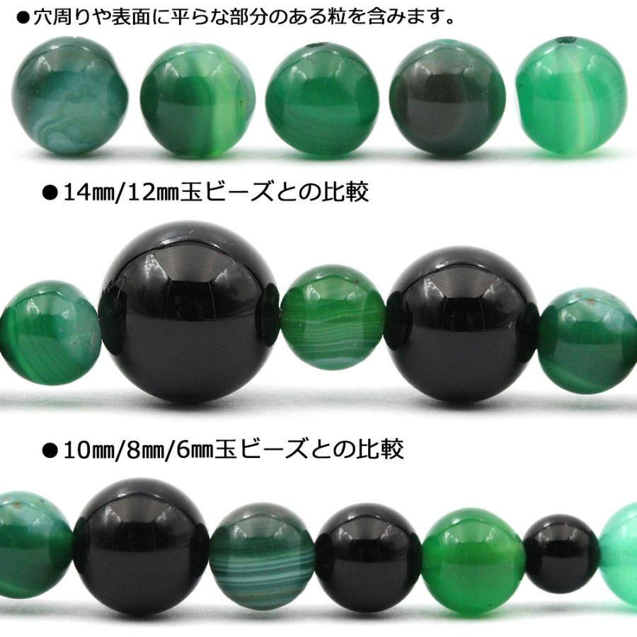 Lucky365 1粒売り 天然石 グリーンアゲート 緑縞瑪瑙 丸ビーズ Lucky365 1粒売り 天然石 グリーンアゲート 緑縞瑪瑙 丸ビーズ