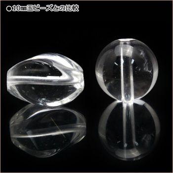 Lucky365 1粒売り 天然石 透明水晶 クォーツ ナゲットカットビーズ  