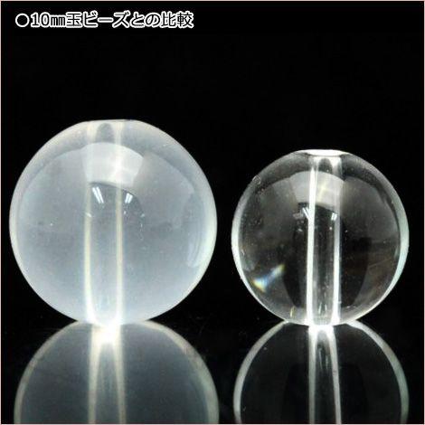 Lucky365 1粒売り 天然石 丸ビーズ ミルキークォーツ 12mm t2046