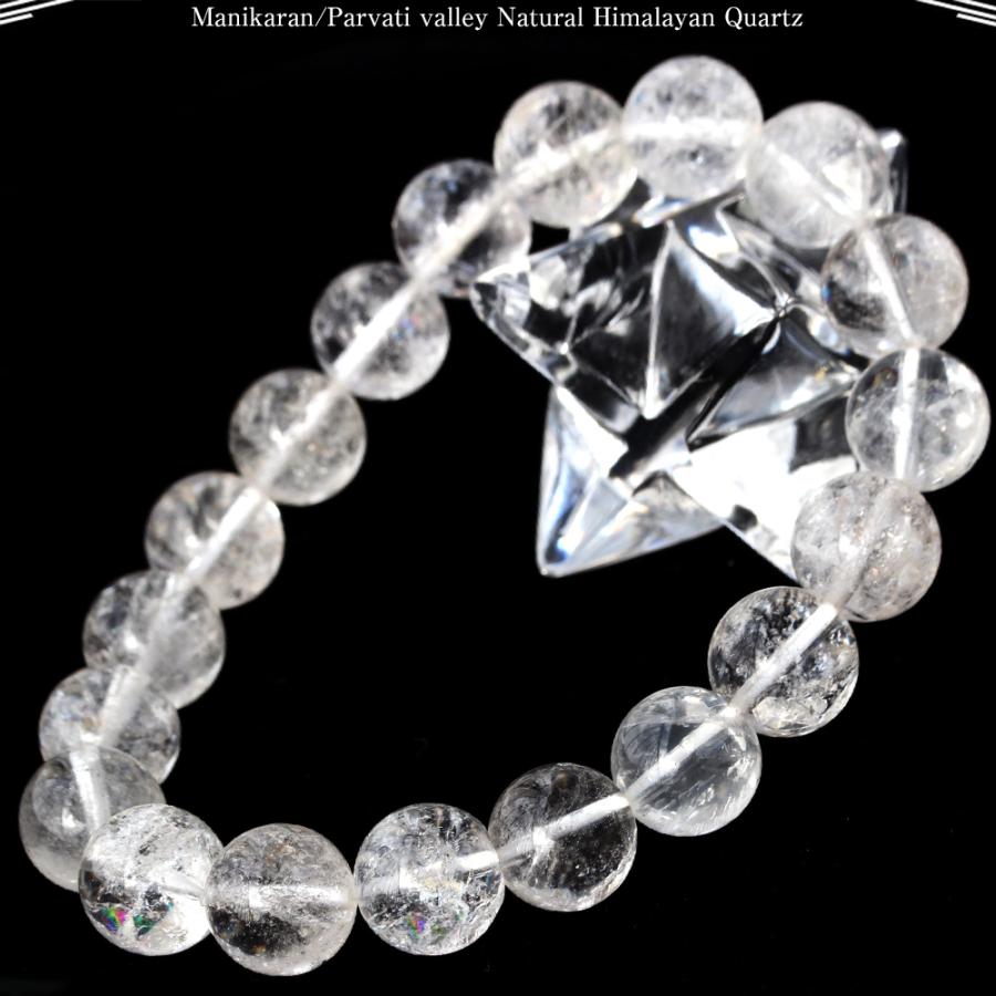 Lucky365 マニカラン産 ヒマラヤ水晶 ブレスレット 10mm