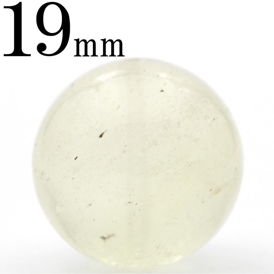 Lucky365 1粒売り 4A級 リビアングラス 隕石 19mm 丸ビーズ 大玉