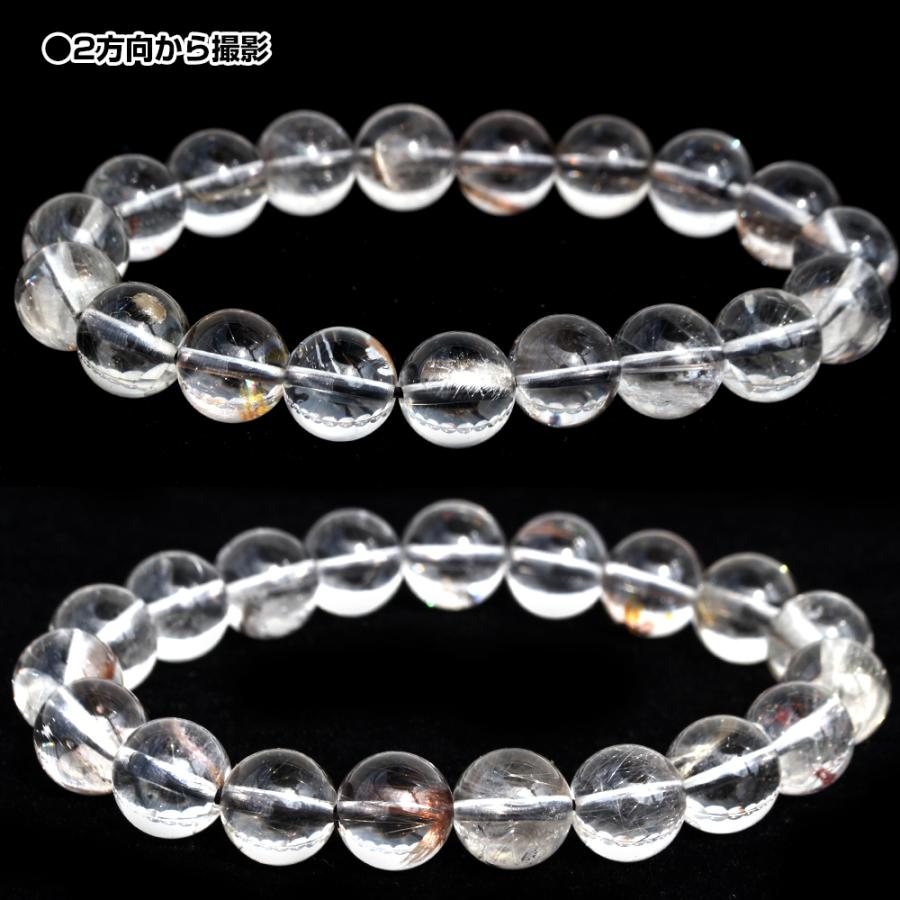 Lucky365 プラチナルチルクォーツ ブレスレット 10mm