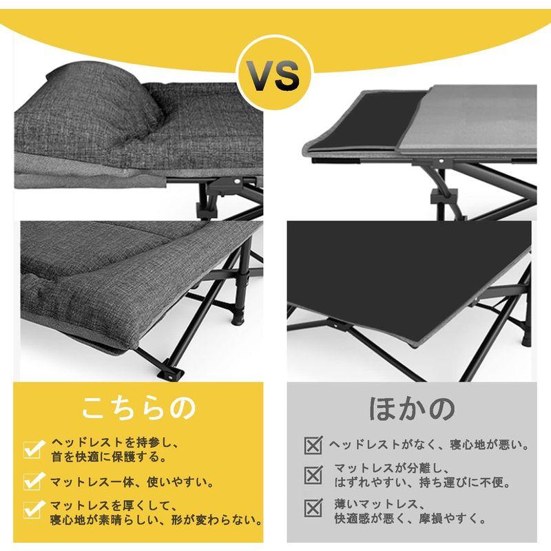 ATORPOK 折り畳み式ベッド 簡易ベッド コット 折りたたみベッド