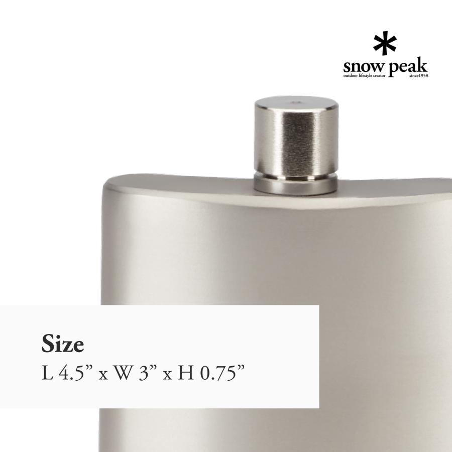 スノーピーク(snow peak) チタン スキットルM T012 Snow Peak スノーピーク(snow peak) チタン スキットルM T012 Snow Peak