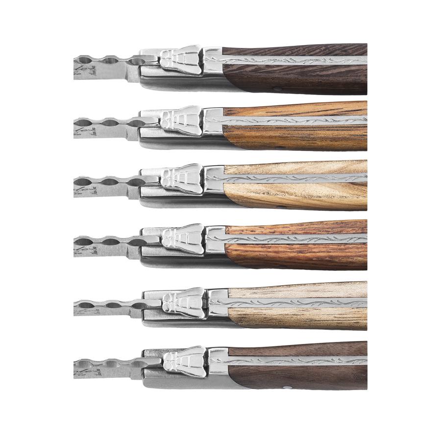 Laguiole Style de Vie Steak Knives, Luxury Line, 6 pieces, Mixed 並行輸入品｜lucky39｜07