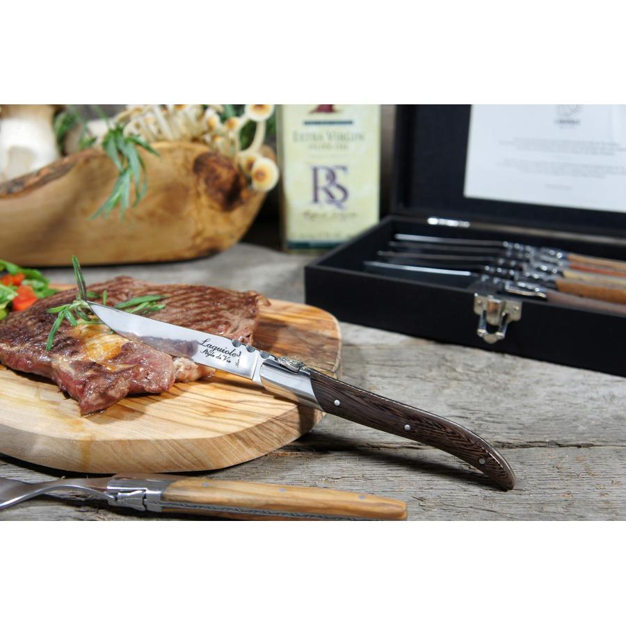 Laguiole Style de Vie Steak Knives, Luxury Line, 6 pieces, Mixed 並行輸入品｜lucky39｜10