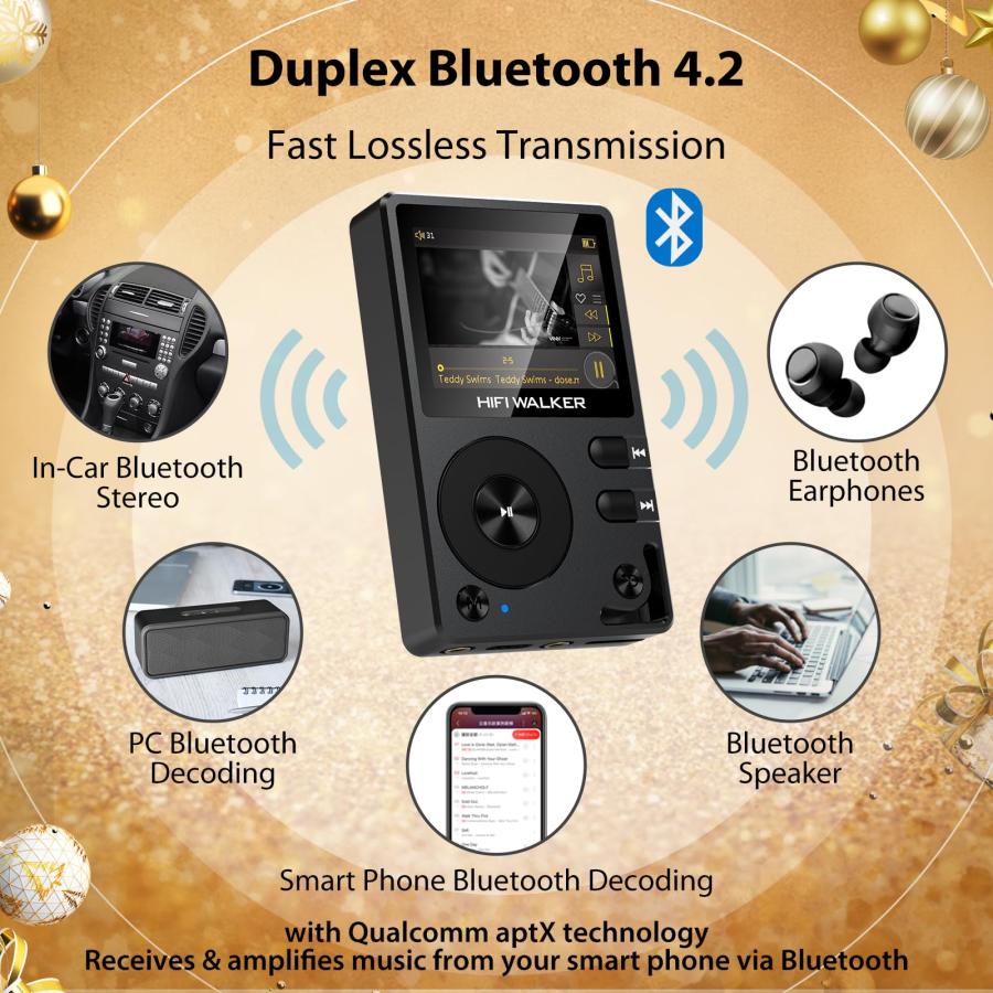 HIFI WALKER H2, HiFi MP3 Player with Bluetooth, Lossless DSD DAC 並行輸入品｜lucky39｜07