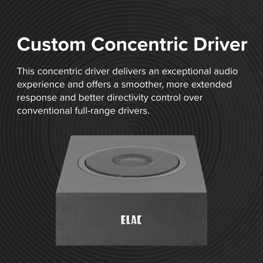 ELAC Debut 2.0 A4.2 Dolby Atmos モジュールスピーカー ブラック (ペア)   同心円ドライバー 0 並行輸入品｜lucky39｜07