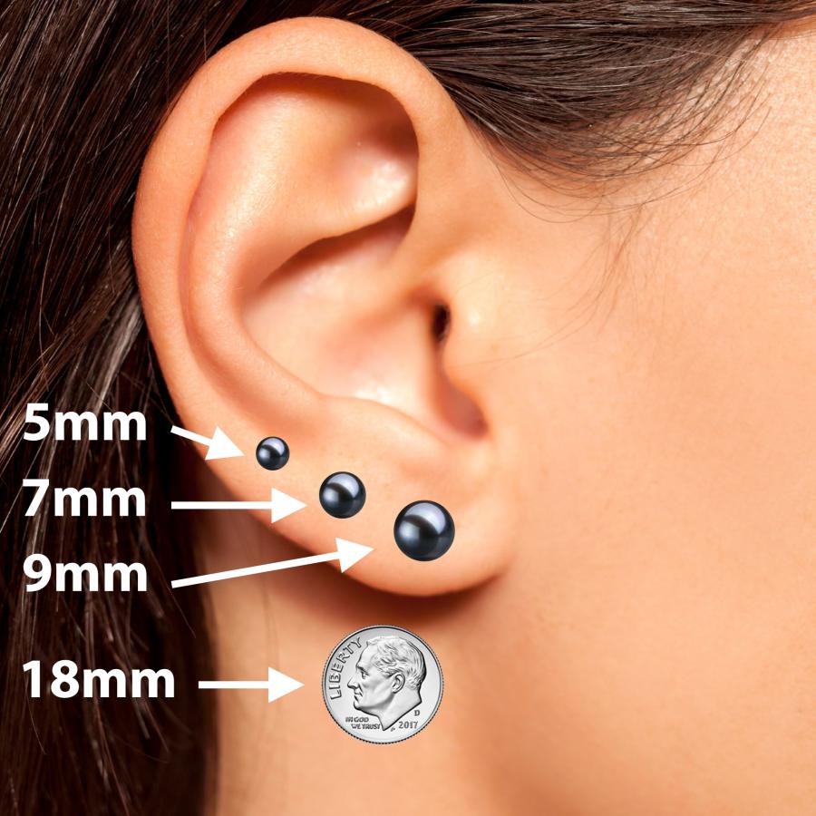 Orien Jewelry 5~10mm 日本産アコヤ養殖真珠 ピアス スタッド