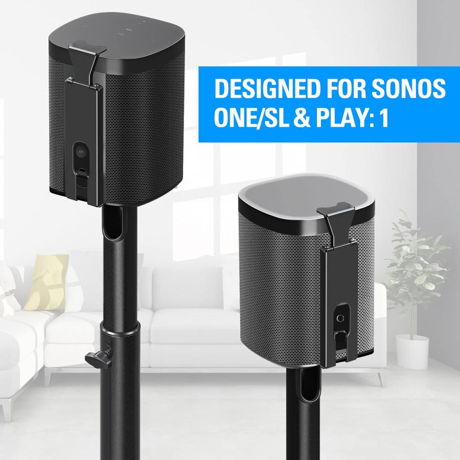 Mounting Dream スピーカースタンド SONOS ONE、ONE SL用 プレイ:1 高さ48インチまで調節可能 サラ 並行輸入品｜lucky39｜04