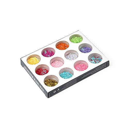 Minejin Nail Art Hollow Heart Holographic Sparky Flakes Sequins  並行輸入品｜lucky39｜05