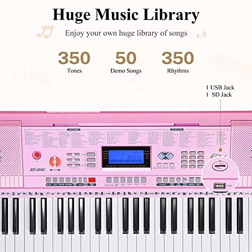 Eastar 電子キーボード 61鍵盤 初心者セット 【スタンド、ヘッドホン 